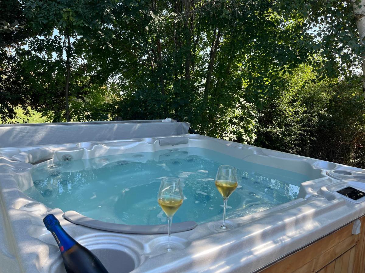Gîte de charme pour couple avec sauna et jacuzzi extérieurs privatifs Peaugres Extérieur photo